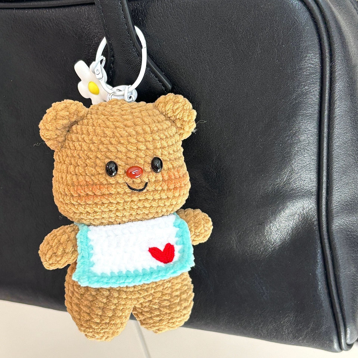 DIY Bear Doll Keychain Crochet Kit - Couple Pendant - Custom Gift
