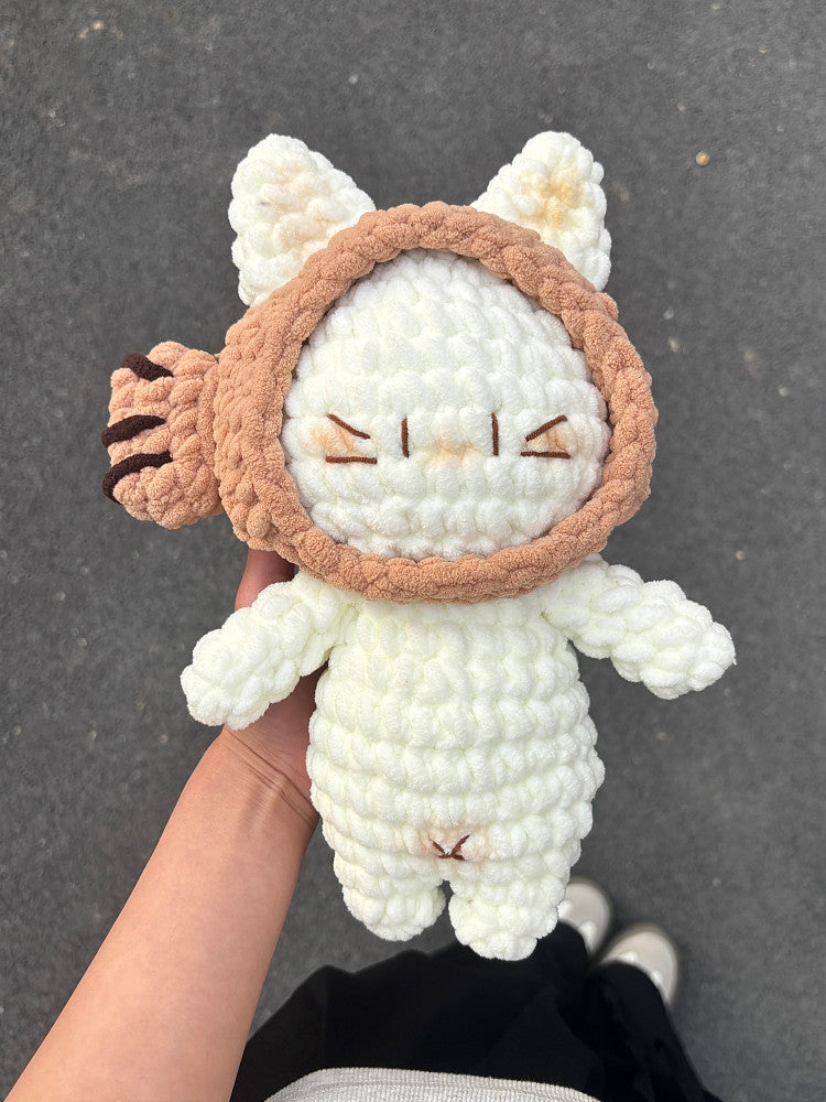 DIY Taiyaki Kitten Material Kit, Handmade Ornament, Sofa Decoration, Children's Hug Doll Gift