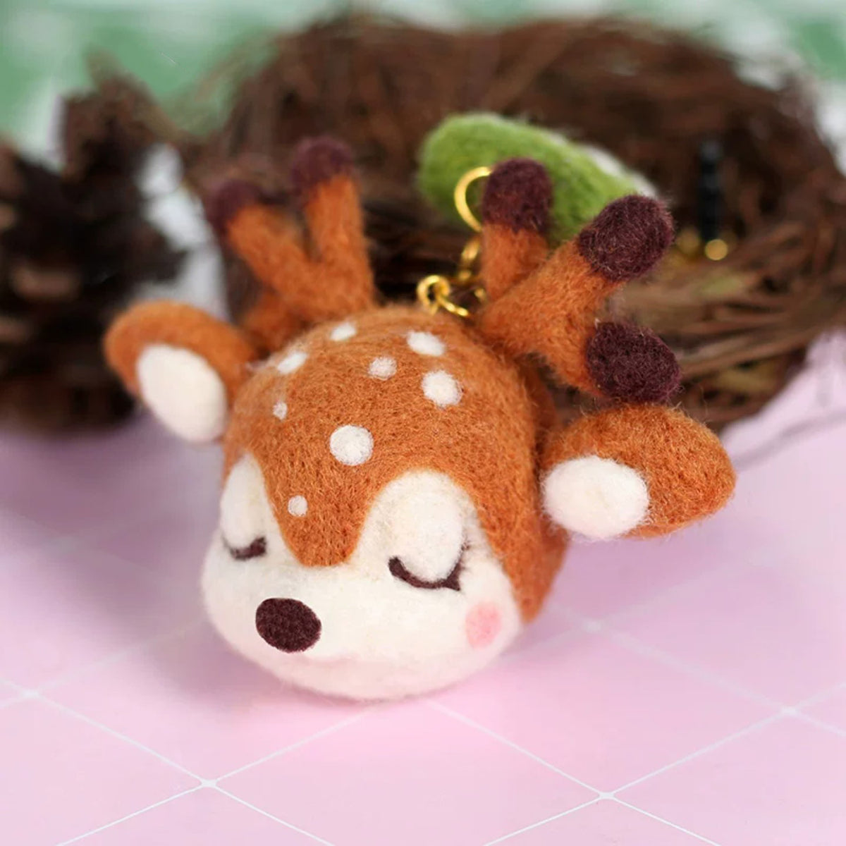 Forest Style Deer Needle Felting DIY Kit