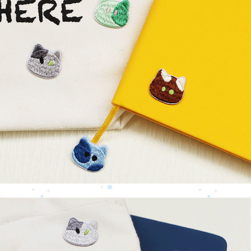 Cute Little Kitten Head Embroidery Patch