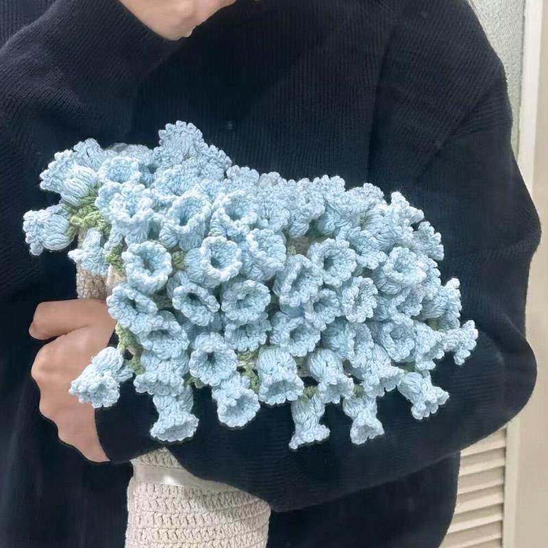 Handmade Floral Bouquet Crochet Blanket