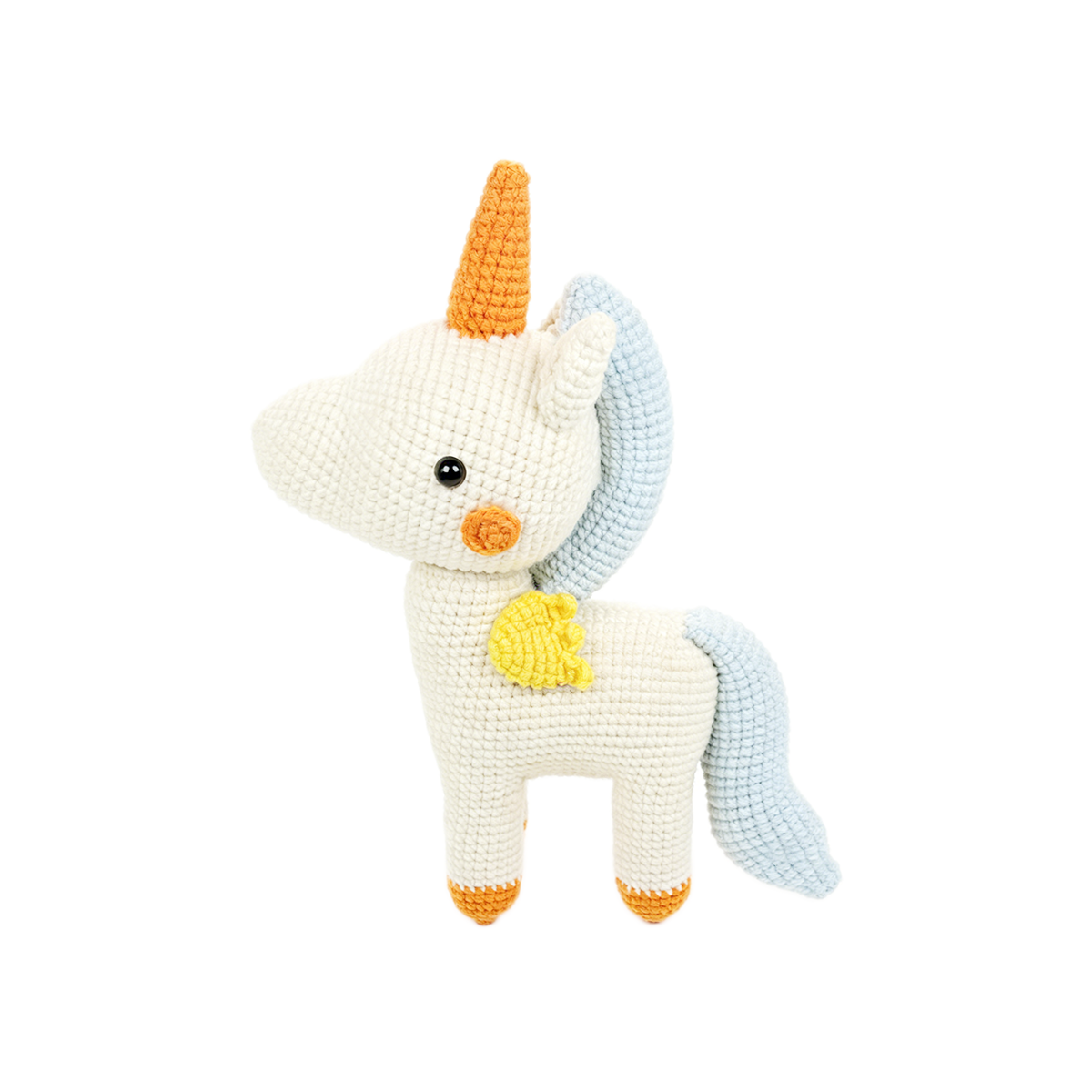 Handmade Crochet Unicorn Plush - Cute Amigurumi Magical Nursery Decor