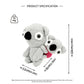 Handmade Crochet Koala Mother and Baby Set - Cute Amigurumi Nursery Decor