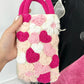 Heart-shaped phone bag DIY material kit, yarn, crochet hook, cute crossbody bag, a gift for your girlfriend.