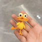 Hand-Knitted Wool "Ugly Duckling" Charm — DIY Crochet Kit & Gift