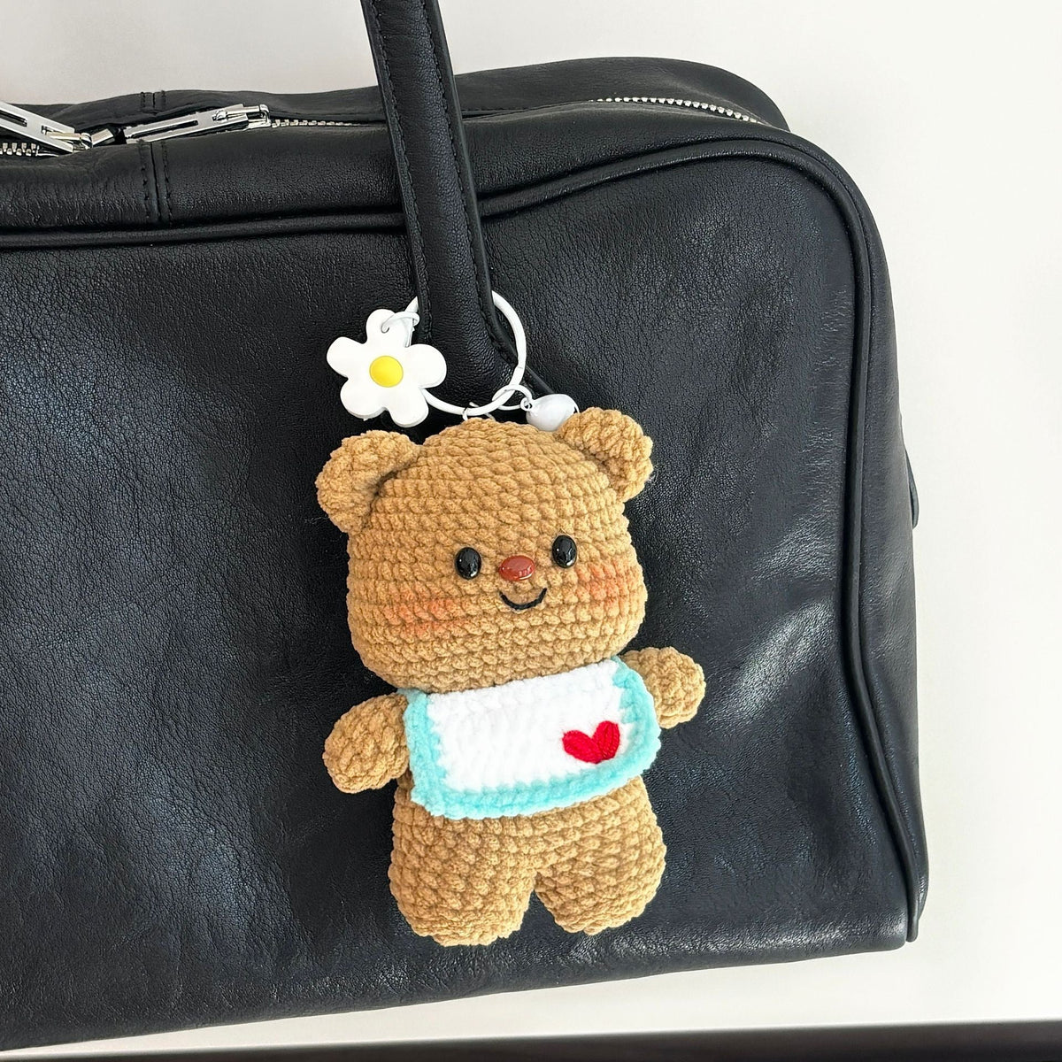 DIY Bear Doll Keychain Crochet Kit - Couple Pendant - Custom Gift