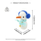 Handmade Crochet Snowman Plush - Cute Amigurumi Christmas Holiday Gift