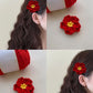 DIY yarn hair clip crochet kit for knitted hair accessories and gifts