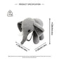 Handmade Crochet Elephant Plush - Cute Amigurumi Safari Nursery Decor