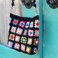Granny Square Hand-Knitted Bag — Crochet DIY Kit | Wool Knit Camellia Shoulder Bag | Handmade Gift