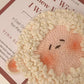 Cute sheep coaster DIY kit, yarn, crochet hook, perfect gift for your best friend.