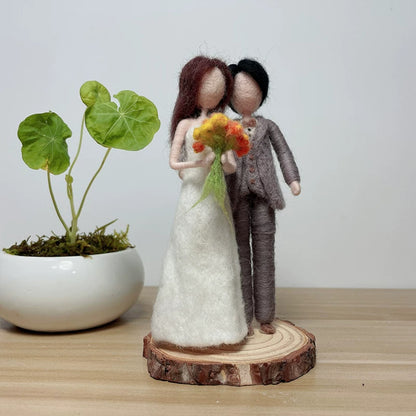 Wedding Couple Felting Decor Kit