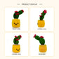 Crochet Cactus Plant Plush, Handmade Amigurumi Potted Decor Gift