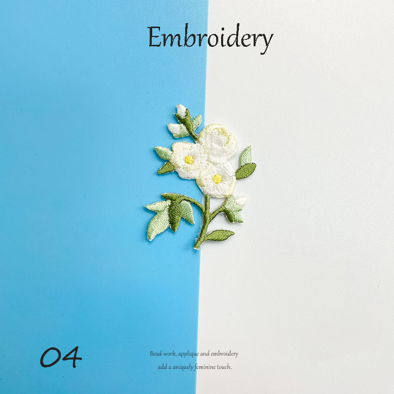 Floral Embroidery Patches