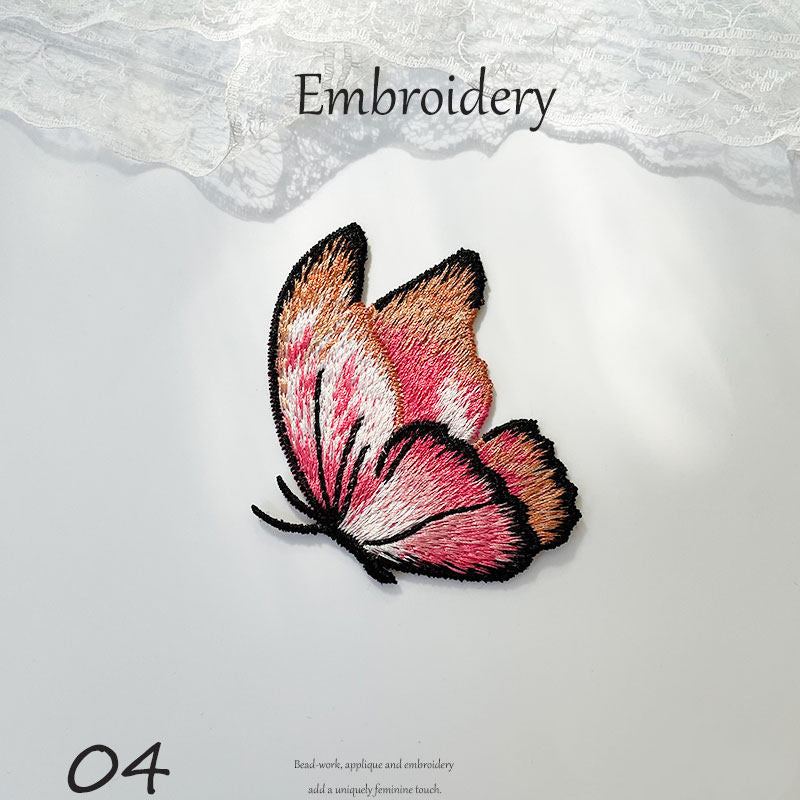 Colorful Embroidered Butterfly