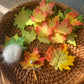Hand-Cut Maple Leaf Felt Pieces