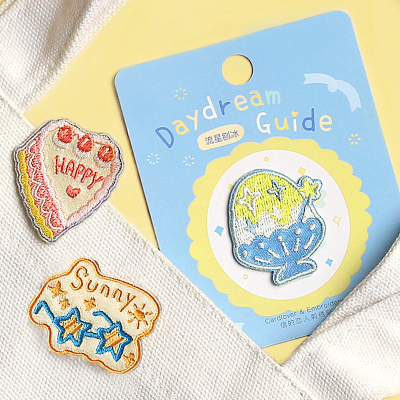 Heart-Shaped Cake Embroidery Patch