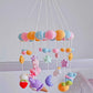 DIY materials for hand-knitting baby crib mobiles and crochet hooks