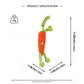 Funny Crochet Carrot Plush Toy - Quirky Amigurumi Root Vegetable Monster