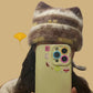 Hand-Knitted Wool Cat-Ear Hat — DIY Crochet Material Kit