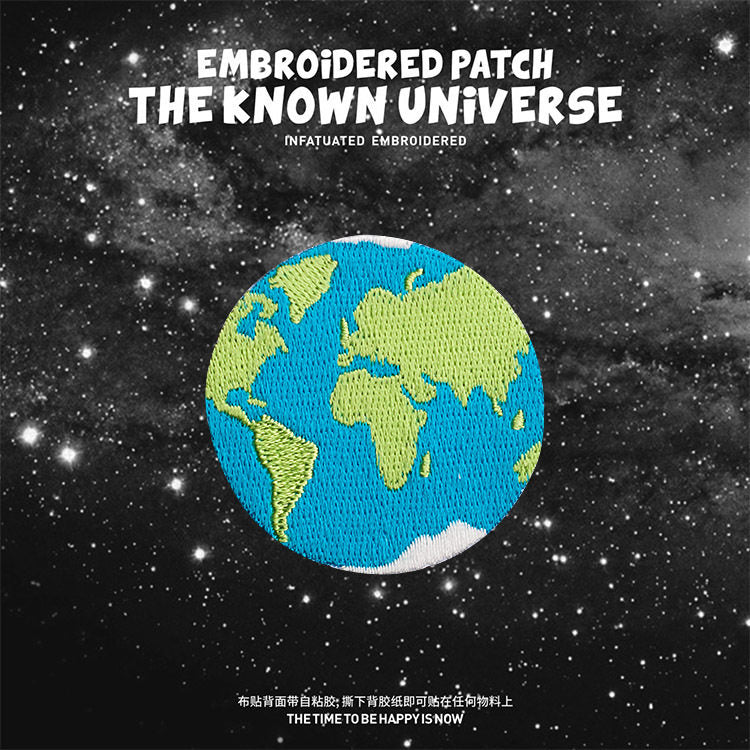 Planets, Universe, and Moon Embroidered Patches