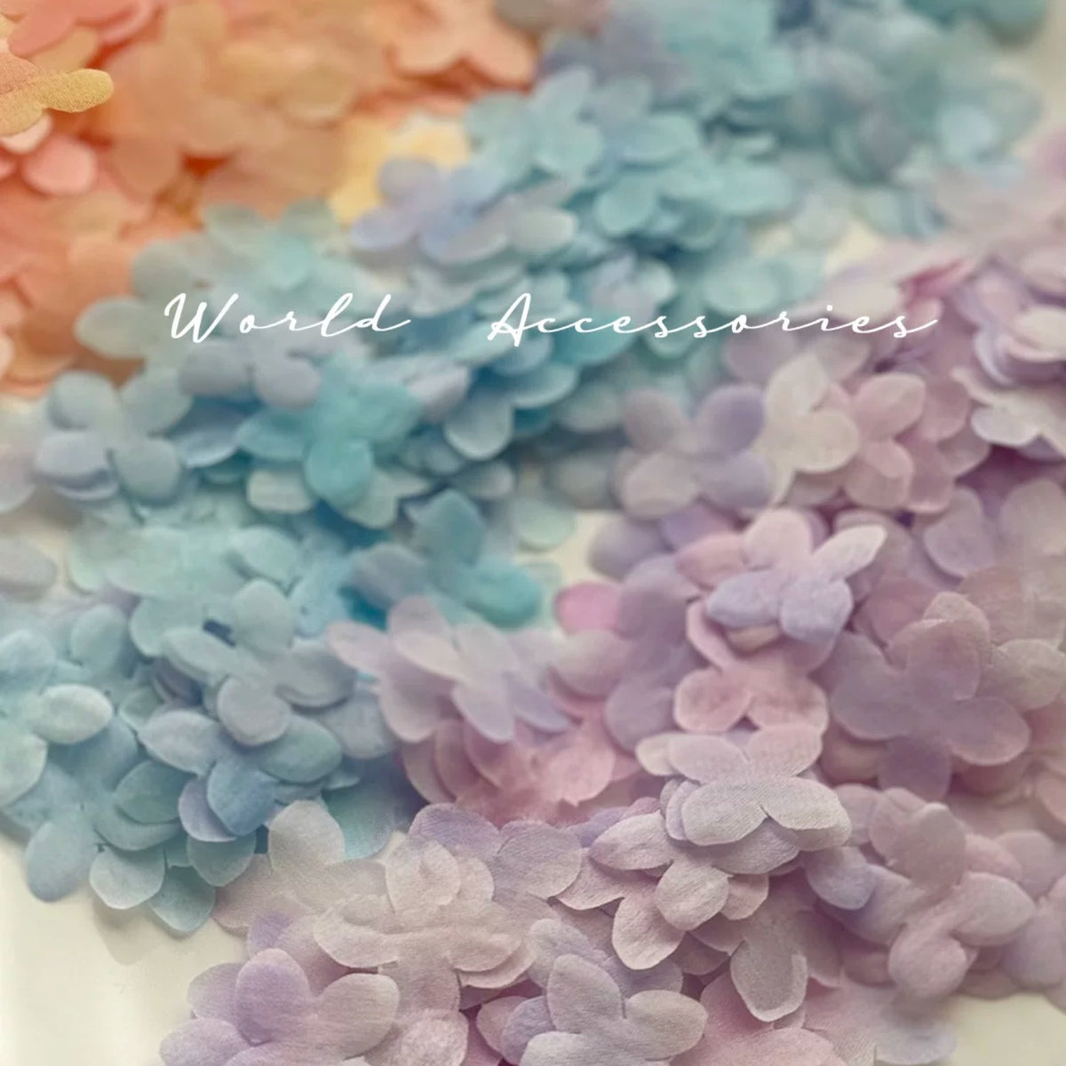 Gradient Dyed Silk Crepe Fabric