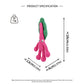 Funny Crochet Pink Radish Plush - Kawaii Amigurumi Vegetable Monster