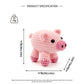 Handmade Crochet Pig Plush - Cute Amigurumi Farmhouse Nursery Decor Toy