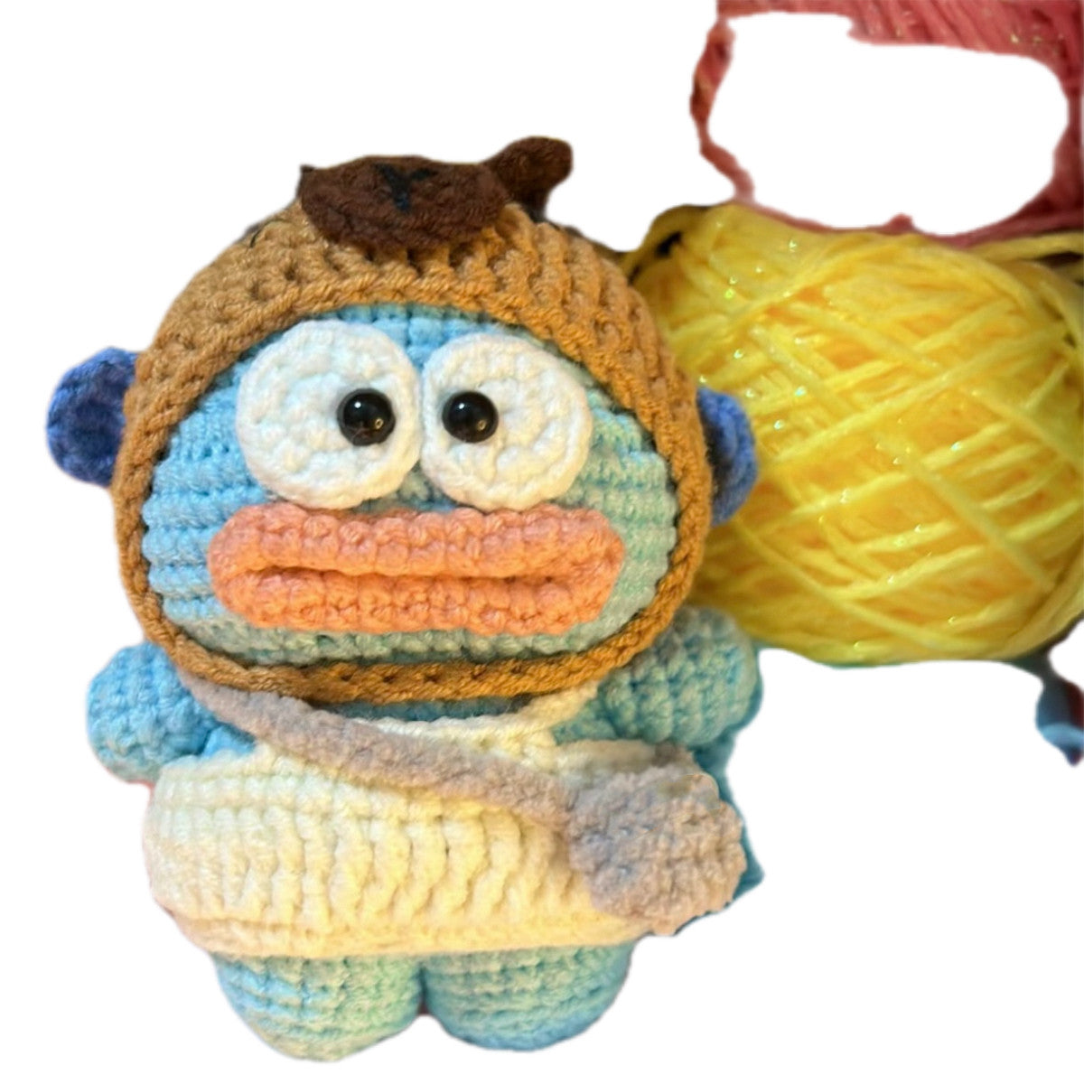 DIY Crochet Kit for Ugly Fish Capibala Bag Keychains/Dolls/Gifts
