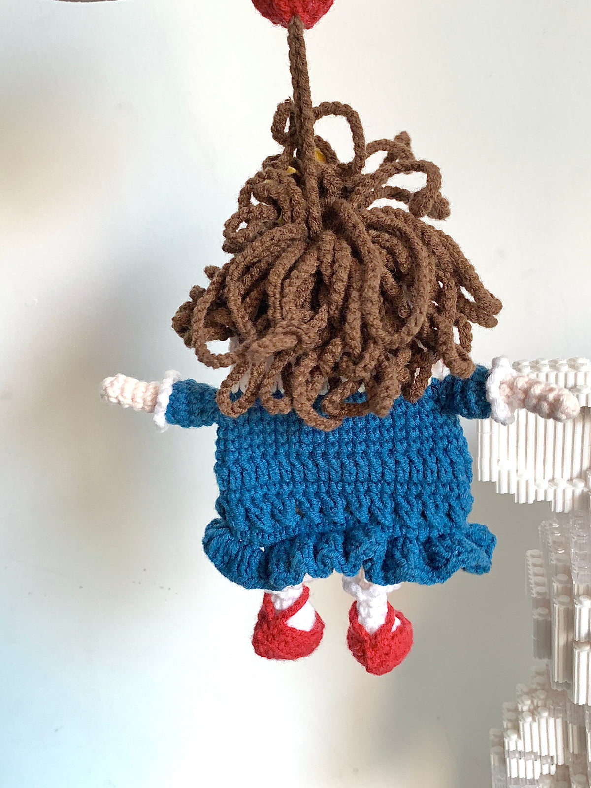 Ugly-cute DIY car key pouch kit, handmade yarn, crochet, cute pendant gift