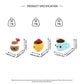 Kawaii Smiling Dessert Plushies - Cute Crochet Hot Cocoa and Cake Decor