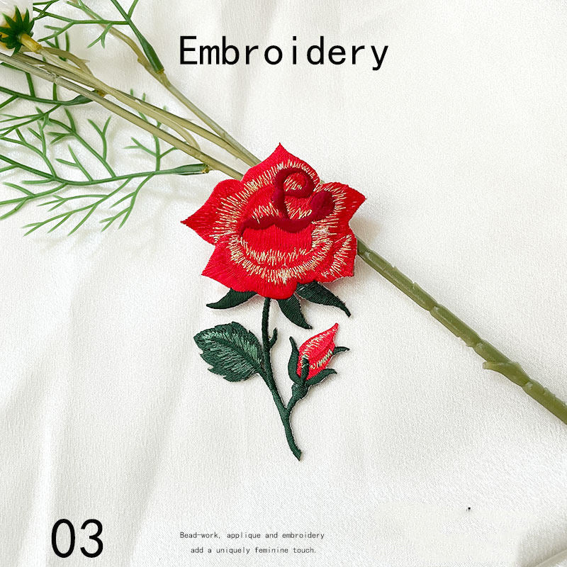 Floral Embroidery Patch