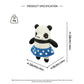 Funny Creepy Cute Panda Crochet Plush - Gothic Amigurumi Star Skirt Doll