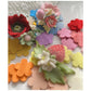 Multicolor Hand-Cut Felt Flowers, 2.5 cm / 1.5 cm Five-Petal Shapes