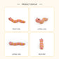 Pink Crochet Caterpillar Plush Toy