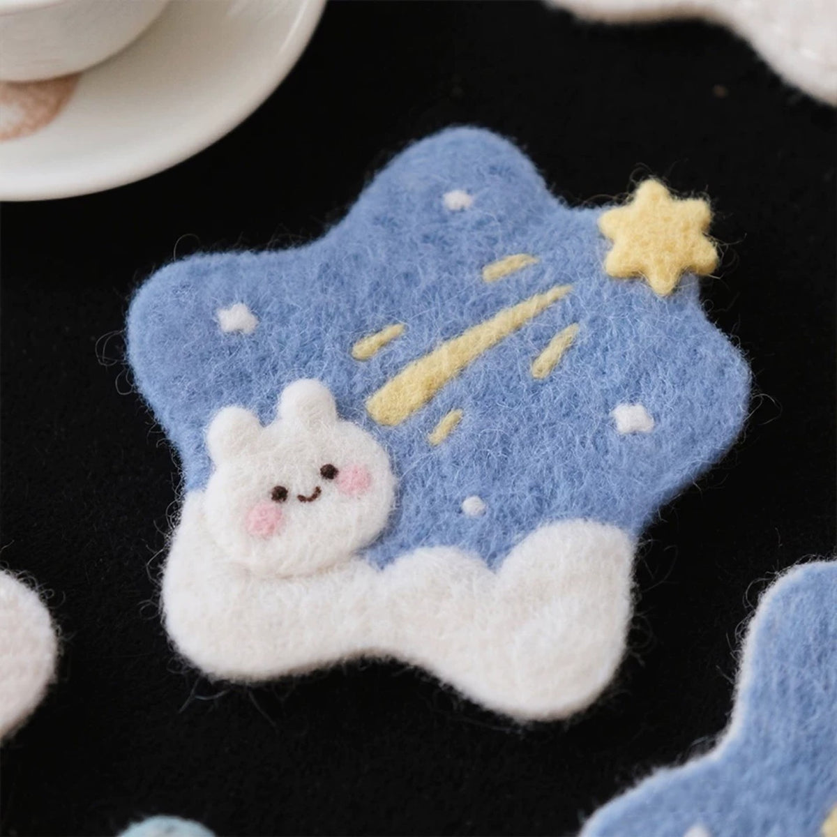 Cute Star DIY Felt Coaster Kit