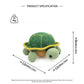 Handmade Crochet Turtle Plush - Cute Amigurumi Green Tortoise Nursery Decor