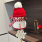 Snowman Wind Chime Handmade Crocheted Pendant Cute Knitted Christmas Gift