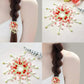 DIY Craft Kit for Hand-knitted Hair Accessories: Wisteria and Crape Myrtle Hair Ties