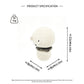 Funny Emotional Support Ghost Plush - Minimalist Amigurumi Desk Decor