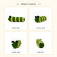 Green Crochet Caterpillar Plush Toy