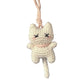 Working Cat Yarn Knitting Kit - DIY Crochet for Beginners - Fun Charm Keychain