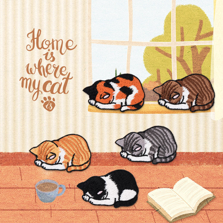 Soft & Cute Cat Embroidery Patch