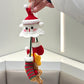 Christmas Ghost Gingerbread Man Ornament DIY Material Kit, Keychain, Crochet, Car Pendant