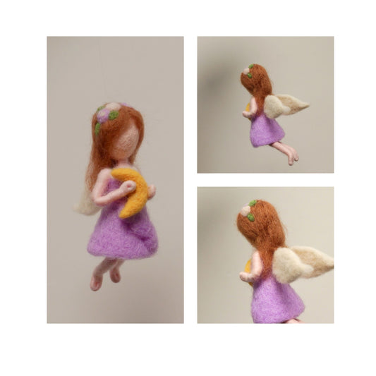 Purple Fairy Doll Needle Felting Kit
