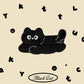 Cartoon Black Cat Embroidery Patch