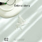 Pure White Butterfly Embroidered Patch