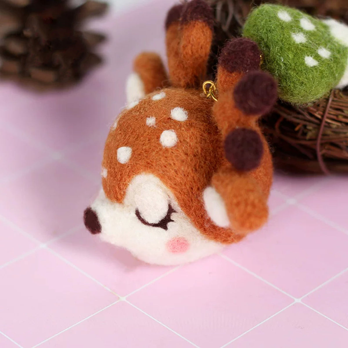 Forest Style Deer Needle Felting DIY Kit