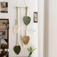 Hand-woven leaf tapestry, a fresh and charming room renovation wall decoration for guesthouses and guesthouses.