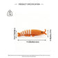 Funny Crochet Shrimp Plush - Silly Amigurumi Prawn Foodie Gag Gift